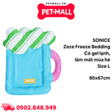 Nệm nước SONICE Zeze Freeze Bedding Size L | 80x67cm - Có gel lạnh, làm mát mùa hè Petmall