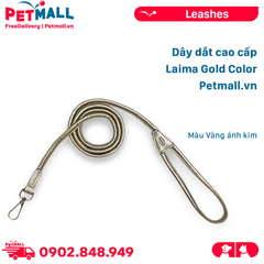 Dây dắt cao cấp Laima Gold Color 130cm - Màu Vàng ánh kim Petmall