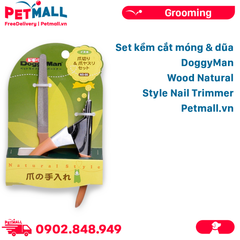 Set kềm cắt móng và dũa DoggyMan Wood Natural Style Nail Trimmer Petmall