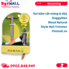 Set kềm cắt móng và dũa DoggyMan Wood Natural Style Nail Trimmer Petmall