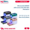 Nhà vệ sinh SONICE LED Luxury Cat Litter Box Size 47x37x35cm - Kèm đèn Led cao cấp Petmall