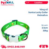 Vòng cổ Sonice Lucky Collar 30kg - 2.5cm Bơ xanh Petmall