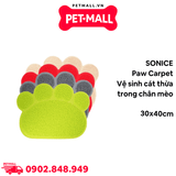 Thảm lót khay cát SONICE Paw Carpet Size 30x40cm - Vệ sinh cát thừa trong chân mèo Petmall