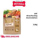 3.2KG - Thức ăn chó ANF 6Free Plus Dog Duck & Salmon - Thịt Vịt và Cá Hồi Petmall