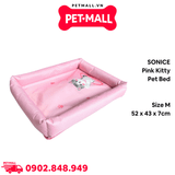 Nệm SONICE Pink Kitty Pet Bed - Size M 52 x 43 x 7cm Petmall