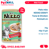 Hộp 12 Gói 70g - Pate mèo NEKKO GRAVY Tuna & Chicken - Cá ngừ và Gà Petmall