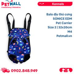 Balo địu thú cưng SONICE EDM Pet Carrier Size 2 - M4 | 32x20cm - Hỗ trợ mang thú cưng đi dạo Petmall