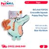  Đồ chơi FOFOS Crocodile Squeak Puppy Dog Toys Size 15x10cm  - Hình con cá sấu, hỗ trợ nhai gặm Petmall 