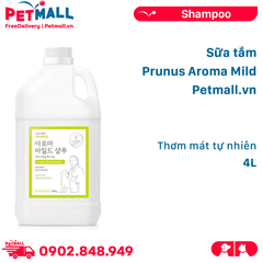 Sữa tắm Prunus Aroma Mild 4L - Thơm mát tự nhiên Petmall