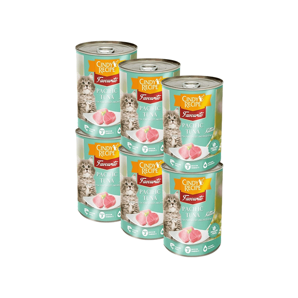 Combo 6 Lon 400G - Pate mèo Cindys Recipe - Vị Cá Ngừ cho mèo con Petmall