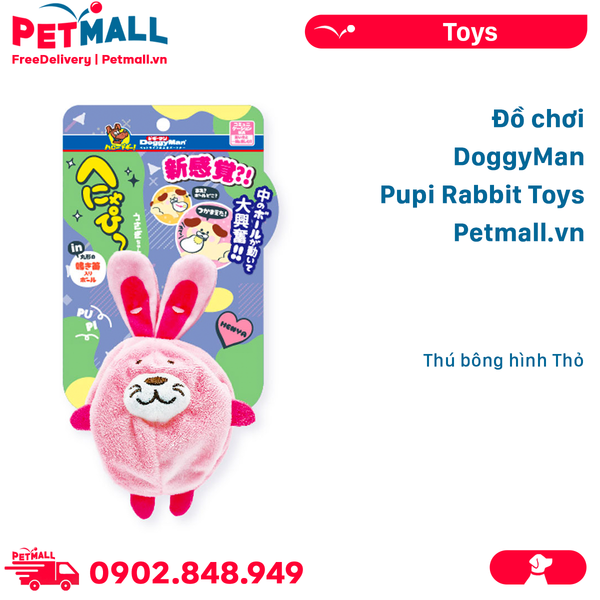 Đồ chơi DoggyMan Pupi Rabbit Toys - Thú bông hình Thỏ Petmall