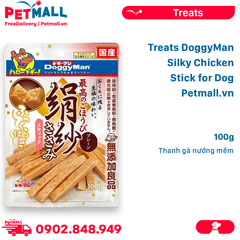 Treats DoggyMan Silky Chicken Stick for Dog 100g - Thanh gà nướng mềm Petmall