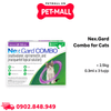 Hộp 3 tuýp 0.3ml - Nhỏ gáy Nex.gard Combo for Cats <2.5kg - Ngăn ngừa ve, bọ chét, giun, sán và kí sinh trùng Petmall