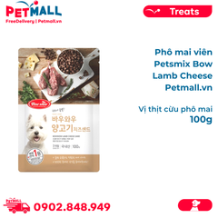 Phô mai viên Petsmix Bow Lamb Cheese 100g - vị thịt cừu phô mai Petmall