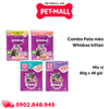 Combo 48 Gói 80G - Pate Mèo Whiskas Kitten - Mix vị Petmall