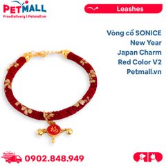 Vòng cổ SONICE New Year Japan Charm V2 - Kèm chuông may mắn Petmall