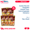  Combo 48 Gói 70G - Pate chó DoggyMan Chicken, Tuna, Pork & Vegetable - Mix vị Petmall 