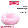 Nệm SONICE hình tròn Doughnut Cushion Pink Size 62 x 17cm - Màu hồng Petmall