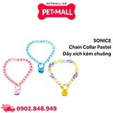 Vòng cổ SONICE Chain Collar Pastel - Hình dây xích kèm chuông Petmall