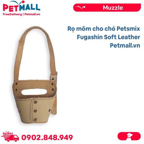 Rọ mõm cho chó Petsmix Fugashin Soft Leather - Da mềm cao cấp Petmall