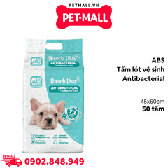 Tấm lót vệ sinh ABS Antibacterial 45x60cm - 50 tấm - Hỗ trợ huấn luyện Pee Pads Petmall