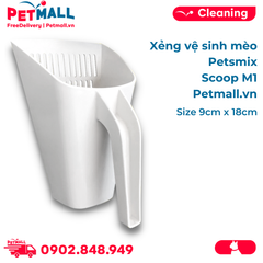 Xẻng vệ sinh mèo Petsmix Scoop M1 - Size 9cm x 18cm Petmall