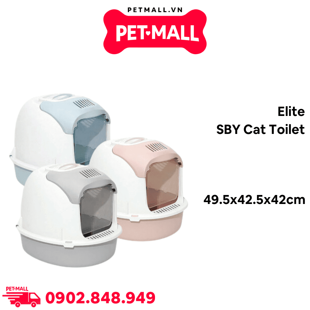 Nhà vệ sinh Elite SBY Cat Toilet Size 49.5x42.5x42cm