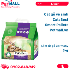 5KG - Cát gỗ vệ sinh CatsBest Smart Pellets Cat Litter - Làm từ gỗ Germany Petmall