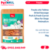  Treats chó Tellme Dried Sausage Pork & Fresh Carrot Slice for Dogs 70g - Xúc xích thịt heo và cà rốt tươi Petmall 