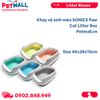  Khay vệ sinh mèo SONICE Paw Cat Litter Box Size 40x28x15cm Petmall 