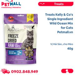 Treats Kelly & Co's Single Ingredient Wild Ocean Mix for Cats 40g - Vị Hải Sản, cho Mèo Petmall