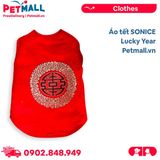 Áo tết SONICE Lucky Year - Gấm thêu đỏ Petmall