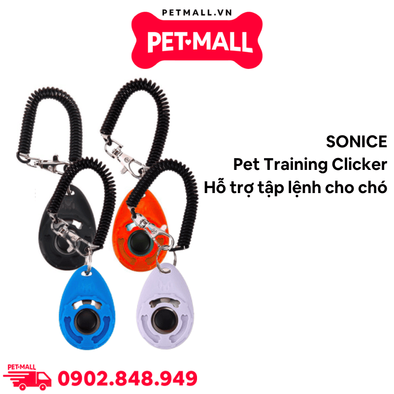 Dụng cụ huấn luyện SONICE Pet Training Clicker - Hỗ trợ tập lệnh cho chó Petmall