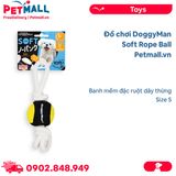 Đồ chơi DoggyMan Soft Rope Ball Size S - Banh mềm đặc ruột dây thừng Petmall
