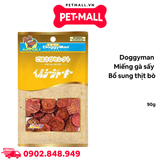Treats miếng gà sấy Doggy man 90g - Bổ sung thịt bò cho Chó Petmall
