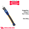 Vòng cổ DoggyMan Size 20kg - Sọc X vàng Petmall