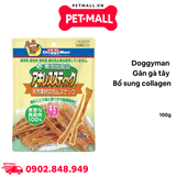 Treats gân gà Tây Doggyman 100g - Bổ sung collagen cho Chó Petmall