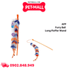 Cần câu AFP Furry Ball Fluffer Wand - Lông xù, có catnip bên trong Petmall
