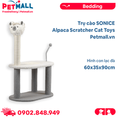 Trụ cào SONICE Alpaca Scratcher Cat Toys Size 60x35x90cm - Hình con lạc đà Petmall