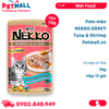 Hộp 12 Gói 70g - Pate mèo NEKKO GRAVY Tuna & Shrimp - Cá ngừ và Tôm Petmall