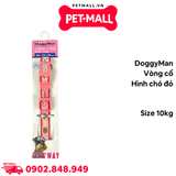 Vòng cổ DoggyMan Size 10kg - Hình chó đỏ Petmall