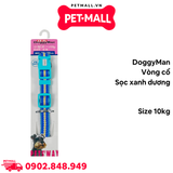 Vòng cổ DoggyMan size 10kg - Sọc xanh dương Petmall