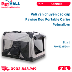 Vali lồng vận chuyển cao cấp Pawise Dog Portable Carier Size L - 70x53x52cm Petmall