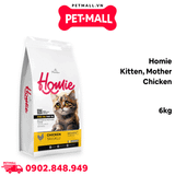 Thức ăn mèo Homie Kitten, Mother - Chicken 6kg - Mèo con, mèo mẹ vị gà Petmall