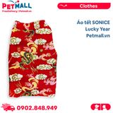 Áo tết SONICE Lucky Year - Màu đỏ rồng vàng Petmall