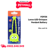 Phụ kiện FOFOS mặt dây LED trang trí vòng cổ cho thú chưng Laroo-LED Octopus pendant battery - Màu xanh lá Petmall