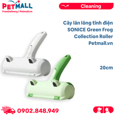 Cây lăn lông tĩnh điện SONICE Green Frog Collection Roller 20cm Petmall
