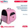Balo du lịch SONICE Adventure Size 38x35x25cm - Màu hồng, kèm túi phụ cao cấp Petmall