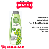 Sữa tắm Groomer’s Salon Select Flea & Tick Shampoo 544ml - Hỗ trợ trị ve, bọ chét, tẩy da chết cho Chó trưởng thành Petmall