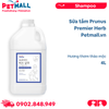  Sữa tắm Prunus Premier Herb 4L - Hương thơm thảo mộc Petmall 